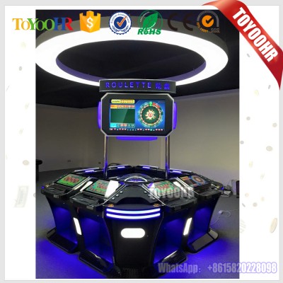 Popular 6/8/12 Players Coin Operated Electronic Casino Roulette Bingo Game Machine